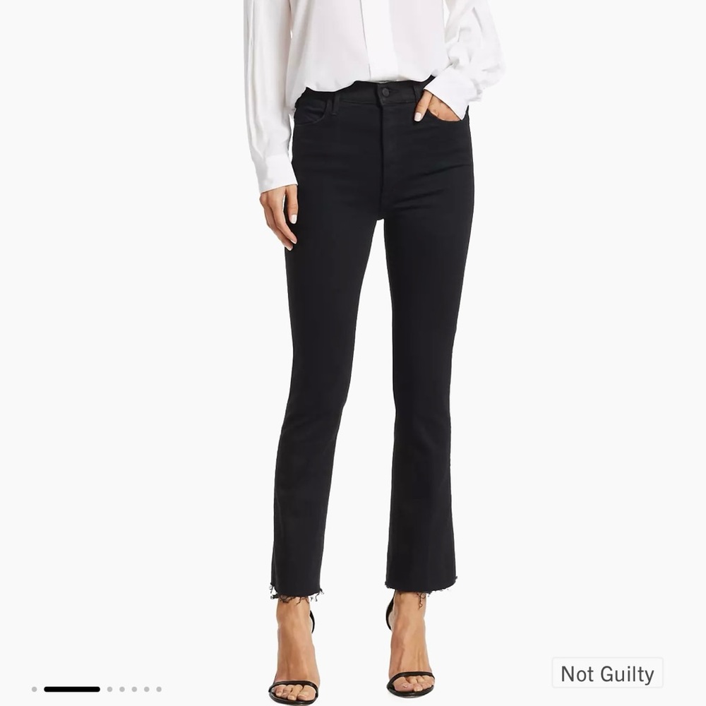 Mother The Hustler Ankle Fray Jeans in Not Guilty